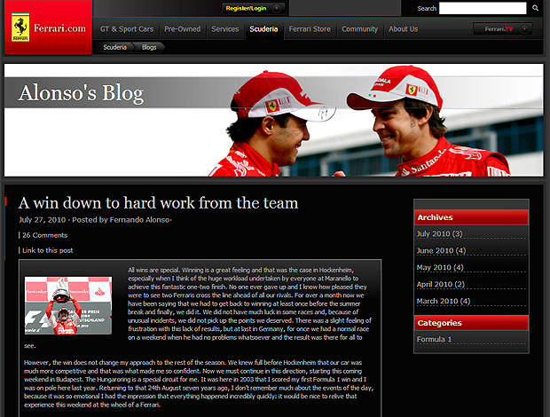 Blog Alonso F1