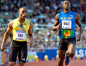 Tyson Gay e Usain Bolt