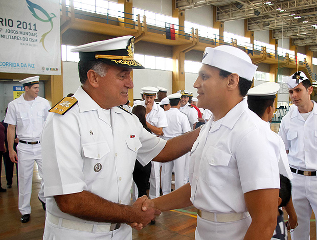 Edinanci Silva na Marinha durante os Jogos Militares