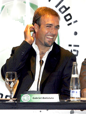 Arquivo - gabriel batistuta , ex-jogador argentino