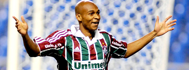 Tartá comemora no jogo entre Fluminense e Vasco