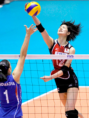 Mundial Feminino de Vôlei - Saori Kimura do Japão no jogo contra a Russia
