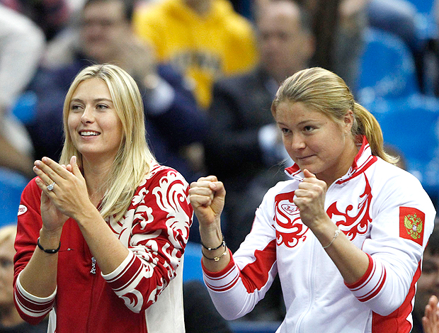 Sharapova Safina Rússia vence na Fed Cup (Foto: Reuters)