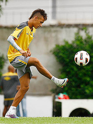Neymar treino Santos Tatuagem (Foto: Flickr do Santos)