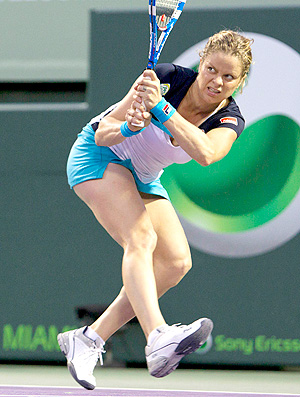Kim Clijsters tênis Miami quartas (Foto: AP)