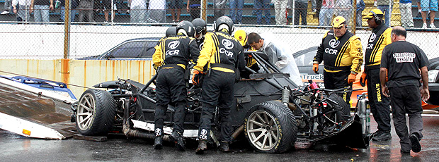 Pedro Boesel Gustavo Sondermann acidente (Foto: Vanderley Soares)