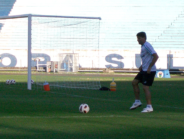 Renato Gaúcho rachão Grêmio (Foto: Eduardo Cecconi / Globoesporte.com)
