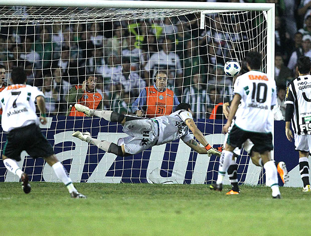 Anderson Aquino marca gol do Coritiba contra o Ceará (Foto: Ag. Estado)