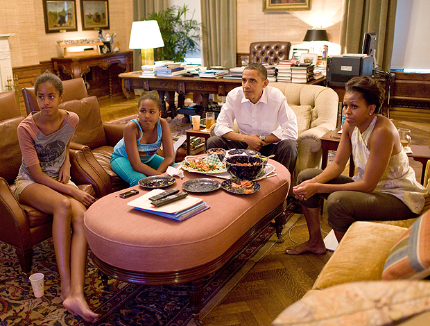 Obama assiste futebol feminino (Foto: Divulgação)