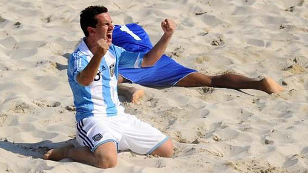 Futebol de Areia - Argentina x Oman (Foto: Reprodução/Site da Fifa)