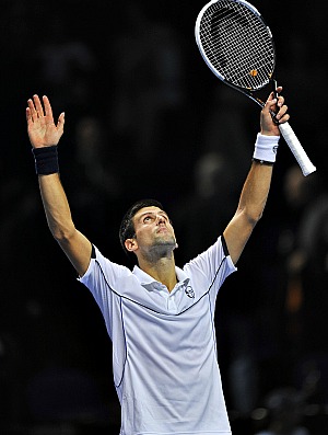 Novak Djokovic tênis ATP Finals Londres estreia (Foto: Getty Images)
