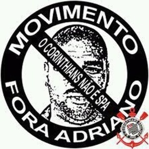 Movimento Fora Adriano - Corinthians (Foto: reprodução)