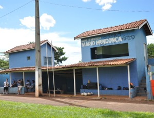 Campo do Estrela do Sul, em Campo Grande, usado nos treinos (Foto: Hélder Rafael / globoesporte.com)