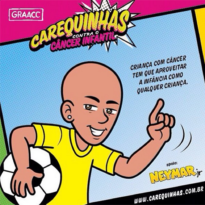 Campanha contra o câncer infantil deixa personagens de desenho carecas