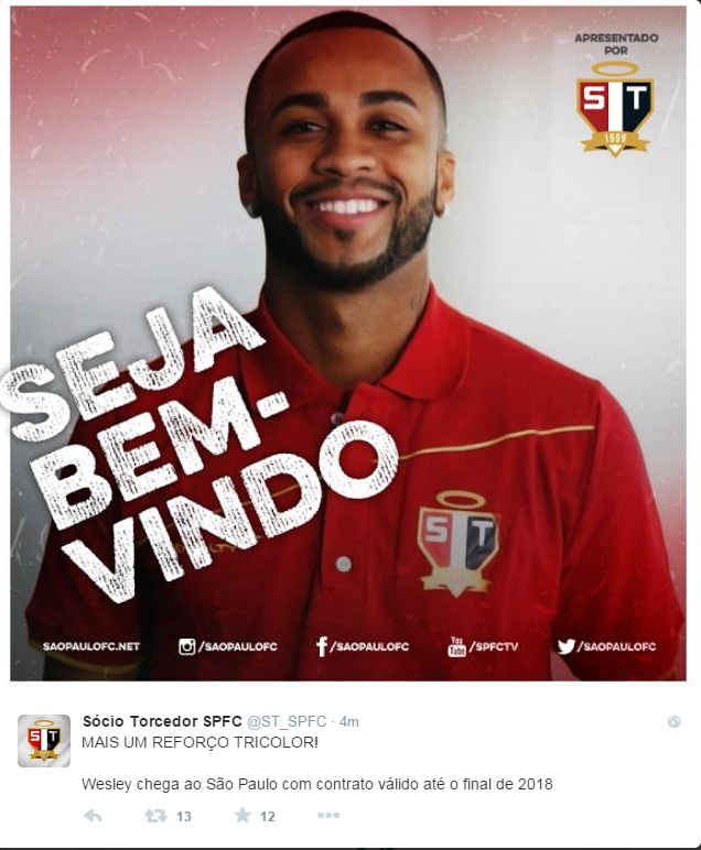Wesley, ex-Palmeiras, São Paulo e Santos, encerra a carreira e anuncia nova  profissão - Estadão