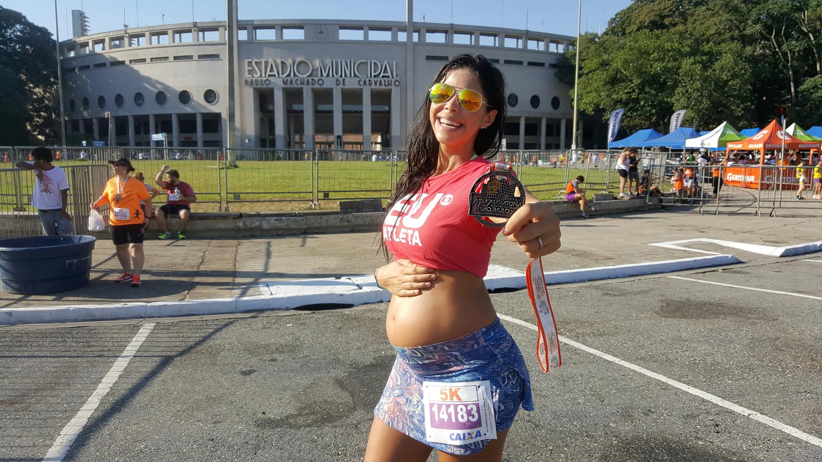 Grávida, modelo e corredora: Camila Serakides sonha com seu filho atleta