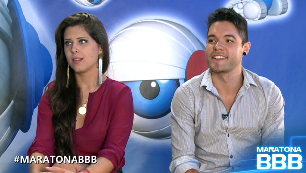 Nasser e Andressa maratona (Foto: BBB / TV Globo)