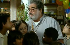 Padre Emílio adota órfãos (Araguaia/TV Globo)