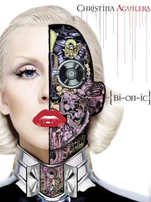 Detalhe da capa do disco 'Bionic', de Christina Aguilera