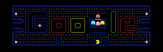 Doodle especial dá acesso a jogo inspirado em 'Pac-Man' com 255 níveis.