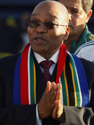 Jacob Zuma, presidente da África do Sul