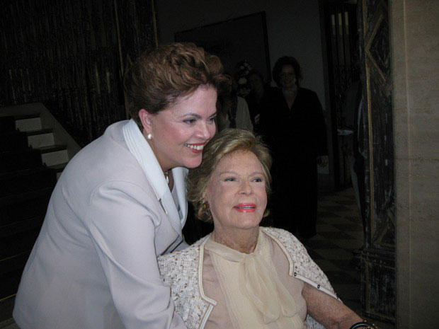 Dilma Roussef no Rio de Janeiro com Dona Lili Marinho