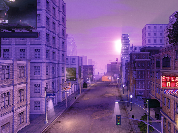 Imagem do cenário do clipe de 'Billie Jean', dentro do game 'Planet Michael'