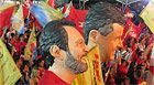 Militantes no DF festejam Dilma e Agnelo eleitos (g1)