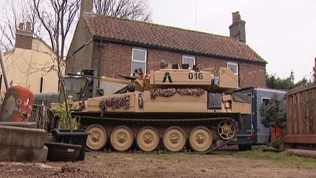 Tanque restaurado por Shaun Mitchell (Foto: BBC)