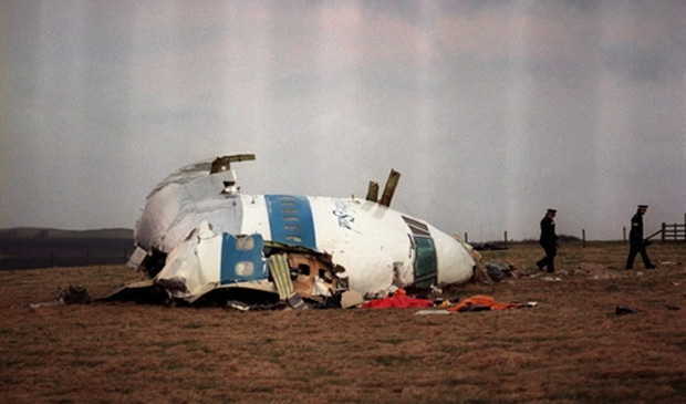 Cabine do avião da Pan Am que sofreu atentado com 259 pessoas a bordo em Lockerbie, na Escócia, em 1988 (Foto: AFP)
