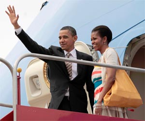 Fotos: Obama se despede do Rio (Pablo Martinez Monsivais/AP)