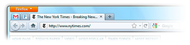 'App Tab' é uma das novidades do Firefox 4 (Foto: Divulgação)