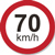 Placa 70km/h (Foto: arte g1)