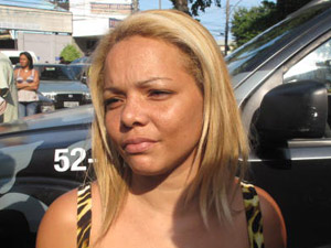 Mãe da vítima Taiane (Foto: Carolina Lauriano/G1)