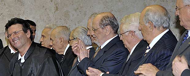 O ministro Luiz Fux na cerimônia de posse no Supremo Tribunal Federal, no dia 3 de março (Foto: José Cruz/ABr)