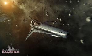Cena do MMOG 'Battlestar Galactica' (Foto: Divulgação)
