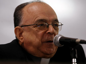 Cardeal Raymundo Damasceno, na 49ª Assembléia Geral da CNBB, em Aparecida. (Foto: HÉLVIO ROMERO/AGÊNCIA ESTADO/AE)