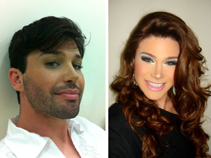 Junior se transforma em Sheila Xiss no Concurso Miss Gay RJ (Foto: Divulgação)
