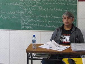 Marcelo Santana, professor da rede estadual do Rio de Janeiro (Foto: Patrícia Kappen/G1)