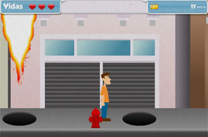 Game exige que o jogador salte sobre os bueiros explosivos (Foto: Divulgação)