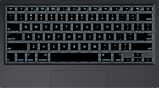 Novo MacBook Air traz teclado iluminado (Foto: Divulgação)