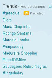 Trending Topics no Rio às 17h43 (Foto: Reprodução)