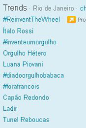 Trending Topics no Rio às (Foto: Reprodução)