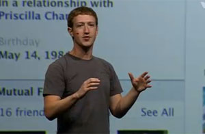 Mark Zuckerberg, CEO e criador do Facebook, apresenta novidades da rede social durante evento f8 (Foto: Reprodução)