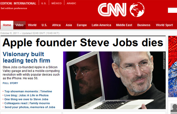 Steve Jobs CNN (Foto: Reprodução)