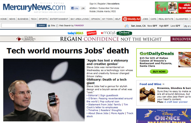 Steve Jobs San Jose Mercury (Foto: Reprodução)