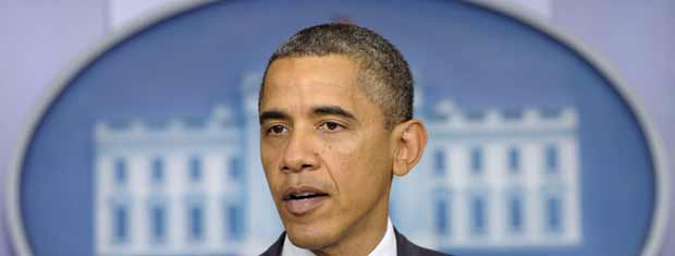 O presidente dos EUA, Barack Obama, fala nesta sexta-feira (21) na Casa Branca sobre a retirada de tropas americanas do Iraque (Foto: AP)