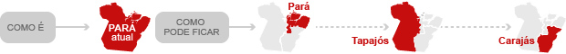 Divisão do Pará (Foto: Editoria de Arye/G1)