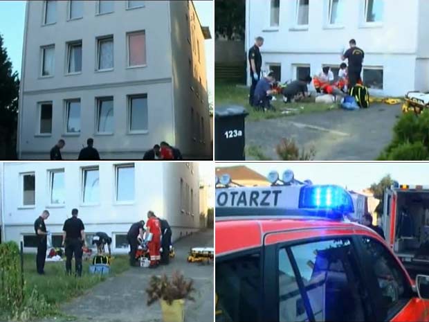 Em 2010, um casal de amantes caiu da janela do apartamento enquanto mantinha relações sexuais na cidade de Lübeck, na Alemanha. O homem e a mulher que não tiveram os nomes divulgados caíram de uma altura de cinco metros. (Foto: Reprodução)