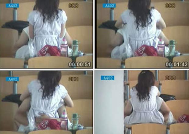 Em maio de 2011, um casal de estudantes foi filmado fazendo sexo em uma faculdade de Hebei, na China. A dupla teria aproveitado a hora do almoço para manter relações sexuais em plena sala de aula.  (Foto: Reprodução)